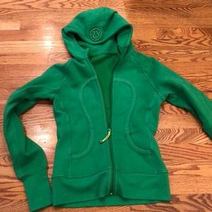 Green lululemon zip up size small